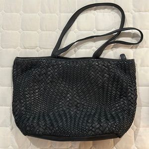 Vintage Soft India woven leather bag.